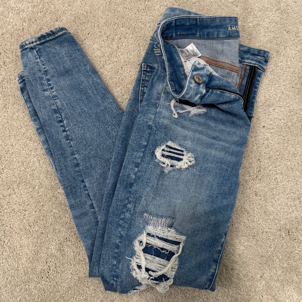 American Eagle, High Rise Curvy Jegging, Size 8